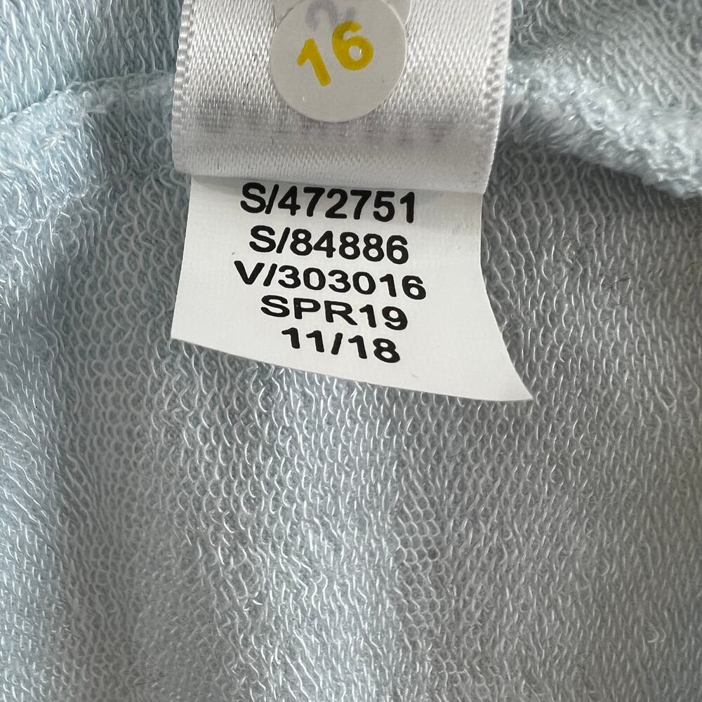 ATHLETA Light Blue Long Sleeve Scoop Neck Mindset Modal Pullover Sweatshirt Sz L - Picture 8 of 8